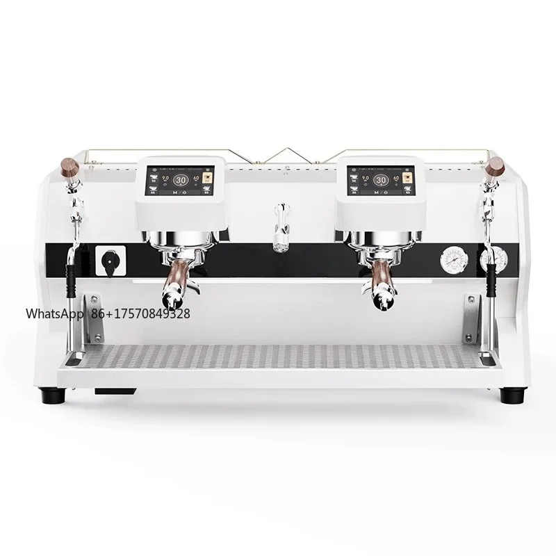 Commercial Coffee Machine, Italian Semi-automatic, Dual Head Electric, Control System, UI Touch Screen, Multiple Boilers
Commercial Coffee Machine, Italian Semi-automatic, Dual Head Electric, Control System, UI Touch Screen, Multiple Boilers