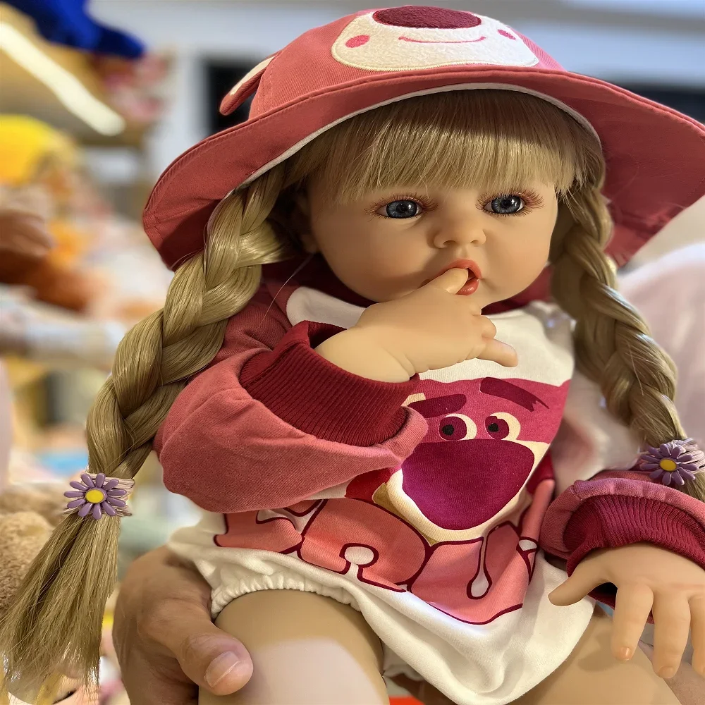 BZDOLL Lifelike 60cm Reborn Baby Doll 24inch Soft Silicone Newborn Princess Toddler Bebe Alive Kid Cute Dress Up Toy Blonde Hair 
BZDOLL Lifelike 60cm Reborn Baby Doll 24inch Soft Silicone Newborn Princess Toddler Bebe Alive Kid Cute Dress Up Toy Blonde Hair