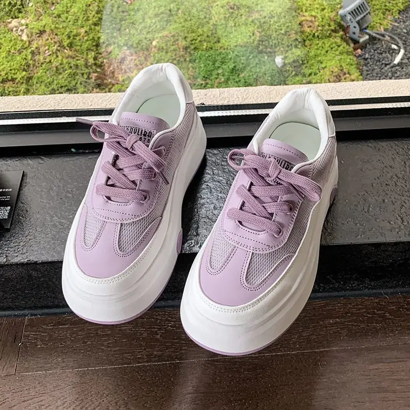 2026 Spring New Women's Platform Wedge Sneakers Thick Sole Height Increasing Casual Fashion Versatile Lace up Board Shoes
2026 Spring New Women's Platform Wedge Sneakers Thick Sole Height Increasing Casual Fashion Versatile Lace up Board Shoes