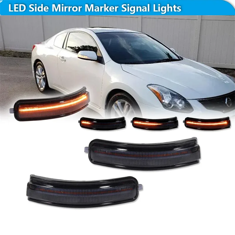 Для Nissan Altima 2007-2013 указатели поворота, мигалки, последовательные янтарные светодиодные индикаторы переднего зеркала автомобиля, 12 В
Для Nissan Altima 2007-2013 указатели поворота, мигалки, последовательные янтарные светодиодные индикаторы переднего зеркала автомобиля, 12 В