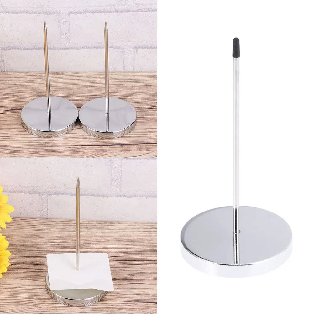 5Pcs Silver Desktop Receipt Holder Metal Paper Spike Rod for Restaurant Office Milk Tea Shop Memo Note Check Ticket Bill
5Pcs Silver Desktop Receipt Holder Metal Paper Spike Rod for Restaurant Office Milk Tea Shop Memo Note Check Ticket Bill