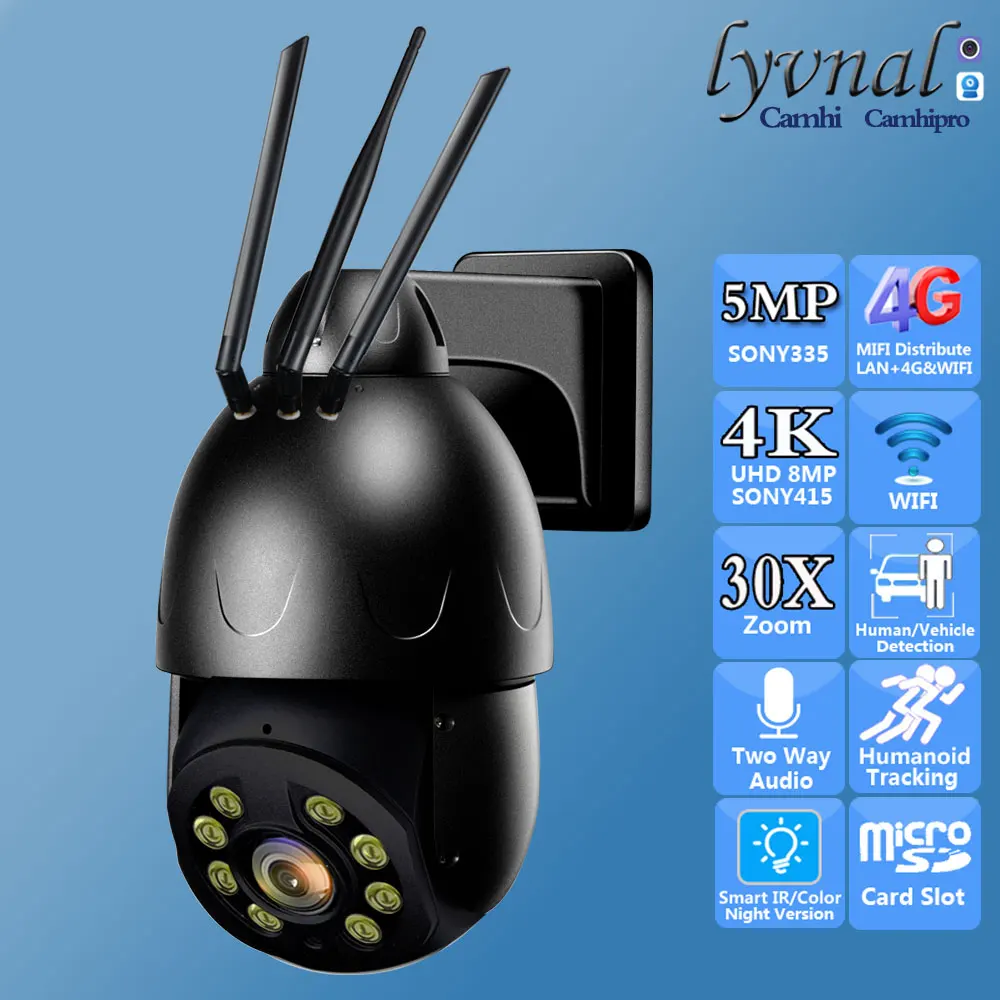3G 4G SIM-карта 4K 8MP Беспроводная IP-камера безопасности Wi-Fi PTZ Купольная 30-кратная зум Автоматическое отслеживание CCTV 5MP Аудио ИК/Цветная ночная версия
3G 4G SIM-карта 4K 8MP Беспроводная IP-камера безопасности Wi-Fi PTZ Купольная 30-кратная зум Автоматическое отслеживание CCTV 5MP Аудио ИК/Цветная ночная версия