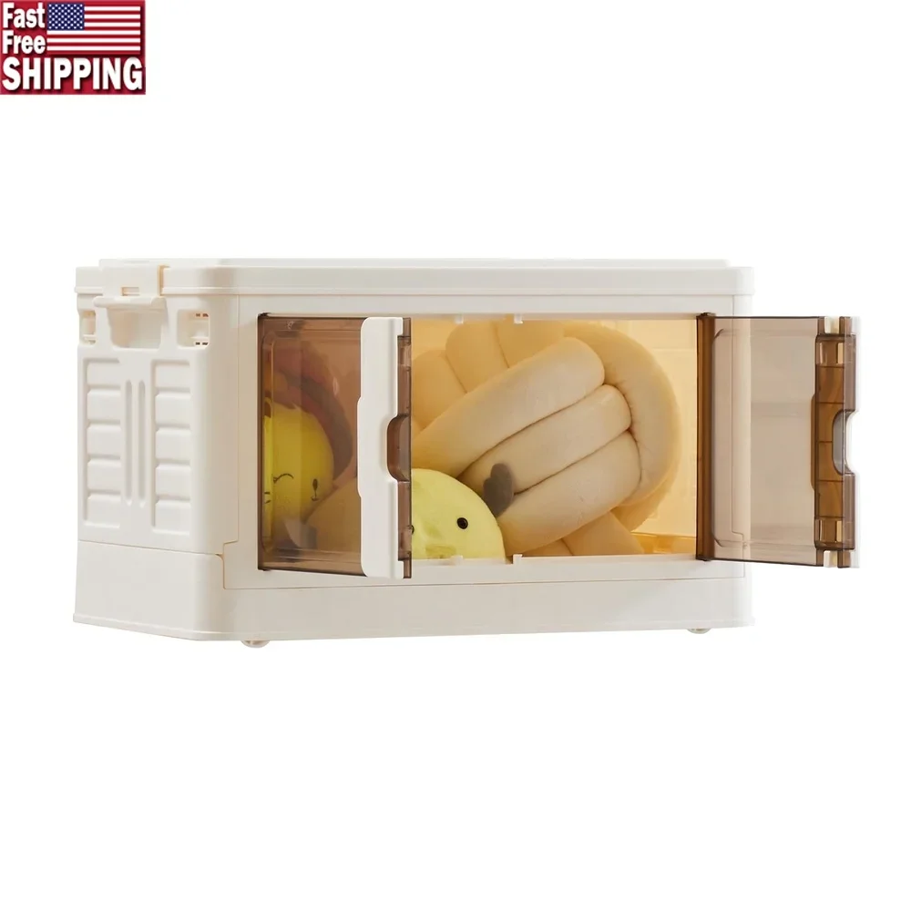 Medium Foldable Plastic Storage Bins Stackable Boxes with Wheels Lids Clear Doors Portable Organizer Home Office Dorm Room
Medium Foldable Plastic Storage Bins Stackable Boxes with Wheels Lids Clear Doors Portable Organizer Home Office Dorm Room