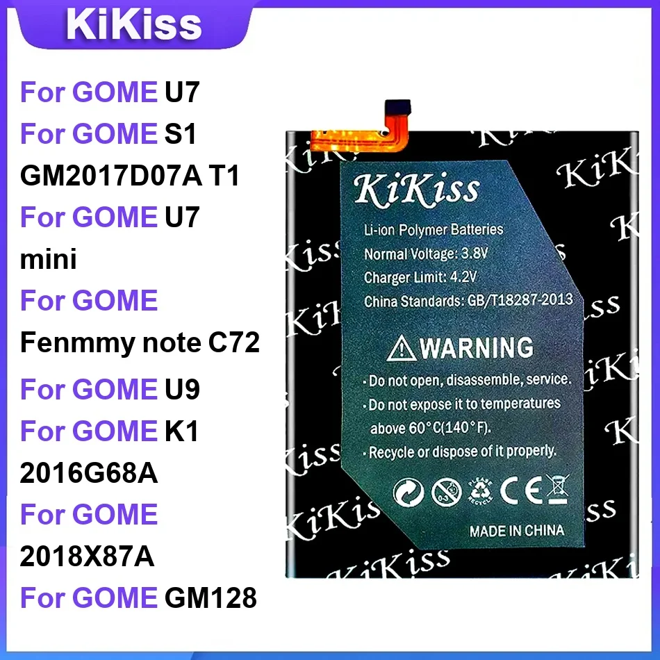 Battery For GOME U7 S1 GM2017D07A T1 U7 mini Fenmmy note C72 U9 K1 2016G68A 2018X87A GM128
Battery For GOME U7 S1 GM2017D07A T1 U7 mini Fenmmy note C72 U9 K1 2016G68A 2018X87A GM128