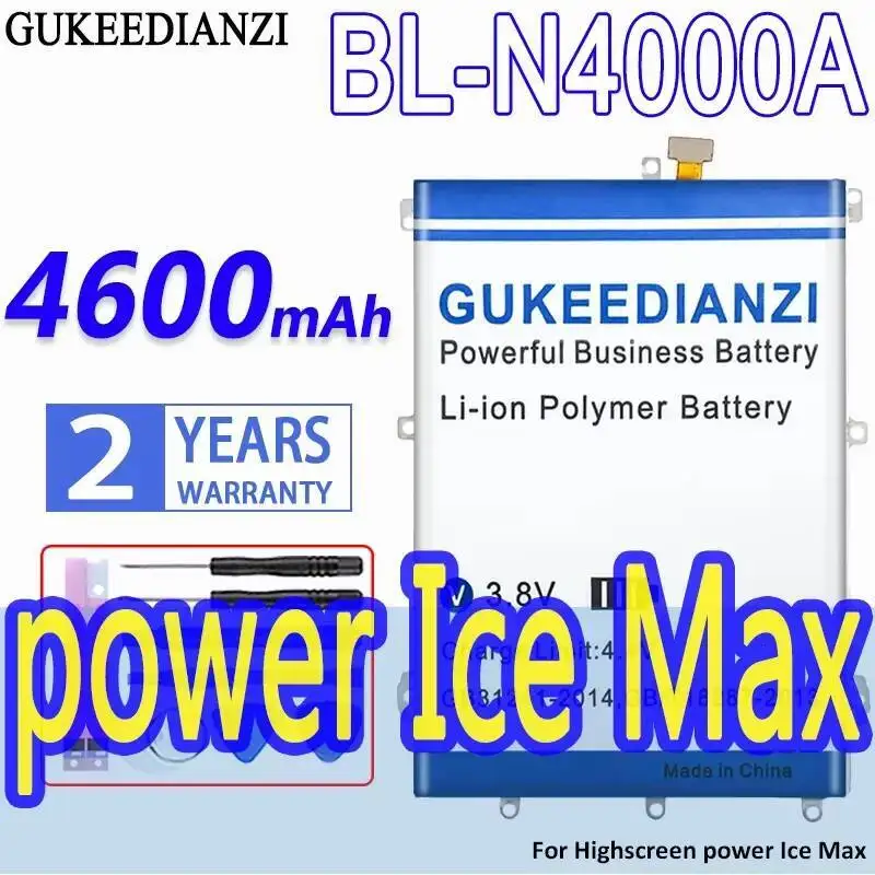 Mobile Phone Battery Lightweight 4600Mah BL-N4000A For Highscreen Power Ice Max
Mobile Phone Battery Lightweight 4600Mah BL-N4000A For Highscreen Power Ice Max