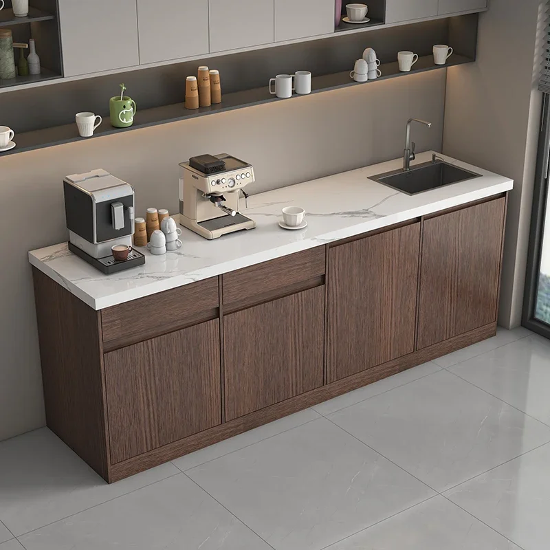 Company water bar integrated simple commercial leisure wall pantry coffee marble bar office cutting and washing table
Company water bar integrated simple commercial leisure wall pantry coffee marble bar office cutting and washing table