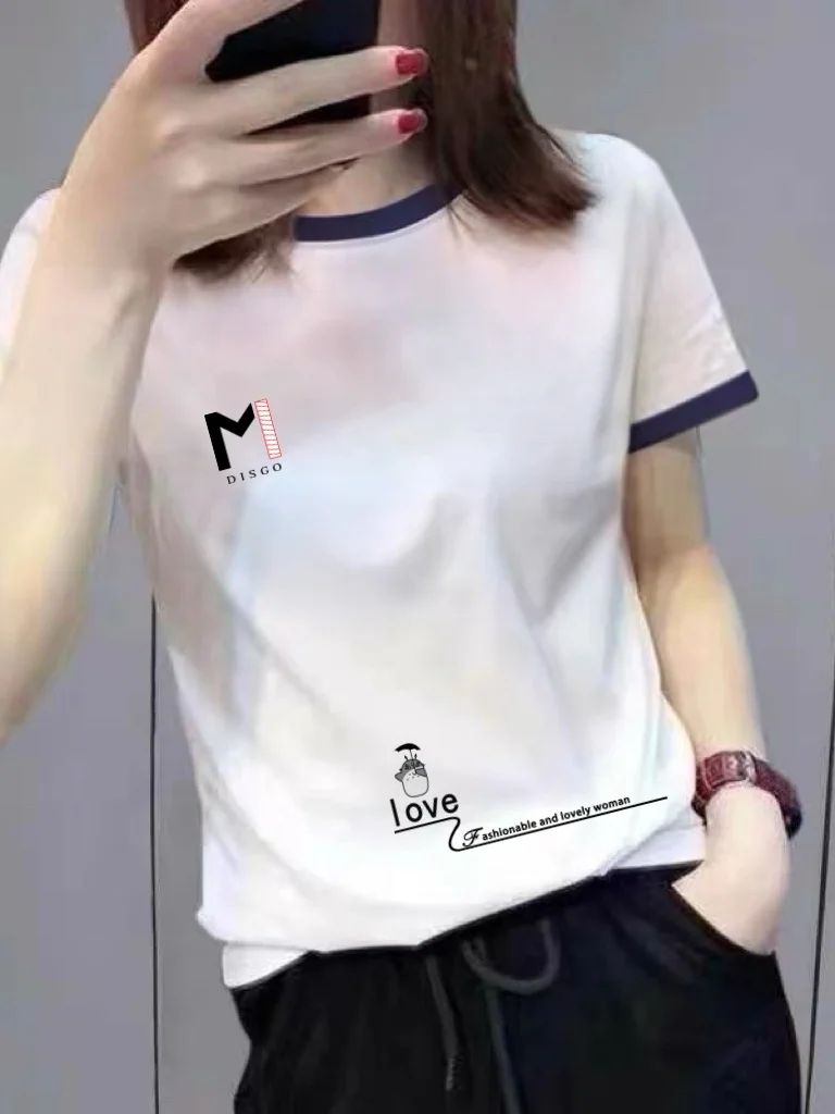 Casual Loose Women's T-shirt Short Sleeve Printed Anti-aging Fashionable White Color for Middle-aged And Elderly Women
Casual Loose Women's T-shirt Short Sleeve Printed Anti-aging Fashionable White Color for Middle-aged And Elderly Women