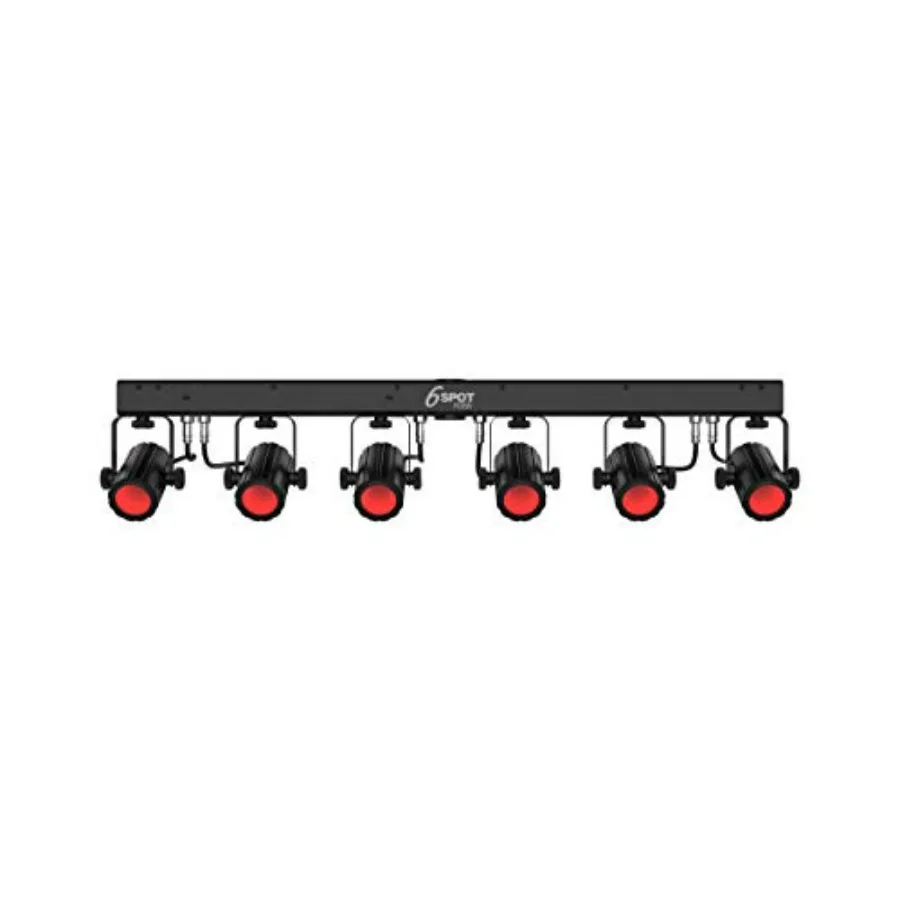 6 SPOT RGBW LED Quad-Color Lighting System for Stage Performance with Durable Aluminum Housing in Black Adjustable Color Temper
6 SPOT RGBW LED Quad-Color Lighting System for Stage Performance with Durable Aluminum Housing in Black Adjustable Color Temper