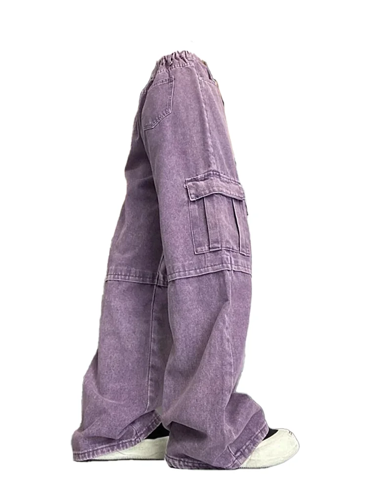 Женские фиолетовые джинсы-карго мешковатые Y2K американская уличная одежда в стиле Харадзюку 2000-х годов свободные широкие брюки 90-х годов ретро джинсы брюки одежда 2025
Женские фиолетовые джинсы-карго мешковатые Y2K американская уличная одежда в стиле Харадзюку 2000-х годов свободные широкие брюки 90-х годов ретро джинсы брюки одежда 2025