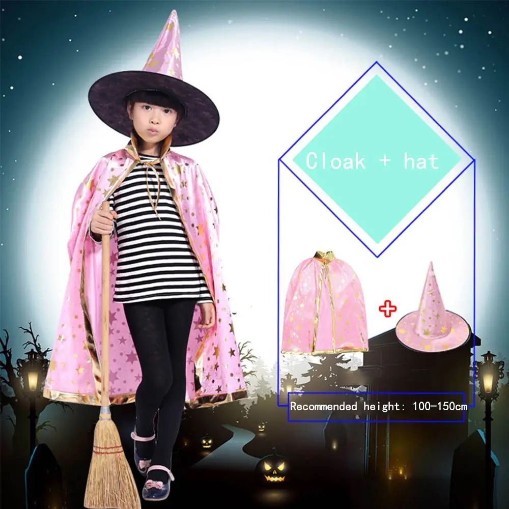 Witch Clothes Cloak Hat Sets Halloween Stars Cloak Cosplay Halloween Cloak Performance Costumes Cosplay Cloak Show Costumes
Witch Clothes Cloak Hat Sets Halloween Stars Cloak Cosplay Halloween Cloak Performance Costumes Cosplay Cloak Show Costumes