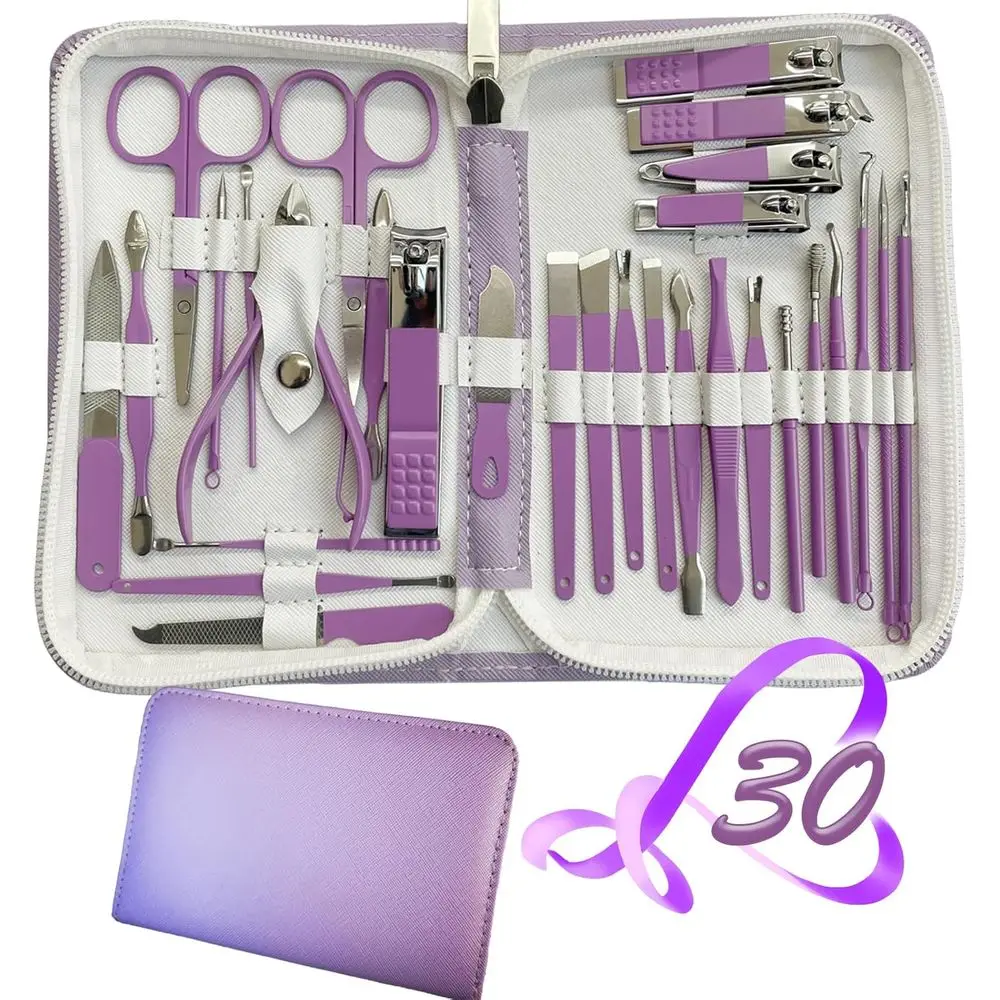 All-in-One 30-Piece Nail Care Set: Essential Manicure & Pedicure Kit for Women, Ideal for Travel
All-in-One 30-Piece Nail Care Set: Essential Manicure & Pedicure Kit for Women, Ideal for Travel