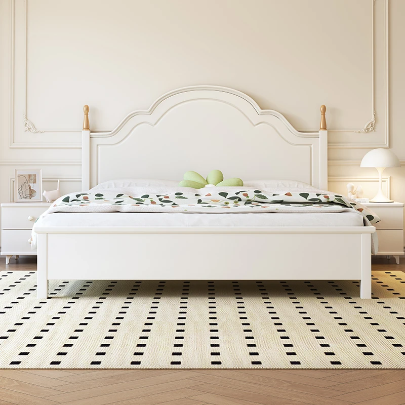 Cream wind white solid wood bed 1.5 meters single double modern simple home master bedroom small apartment 1.8 storage
Cream wind white solid wood bed 1.5 meters single double modern simple home master bedroom small apartment 1.8 storage
