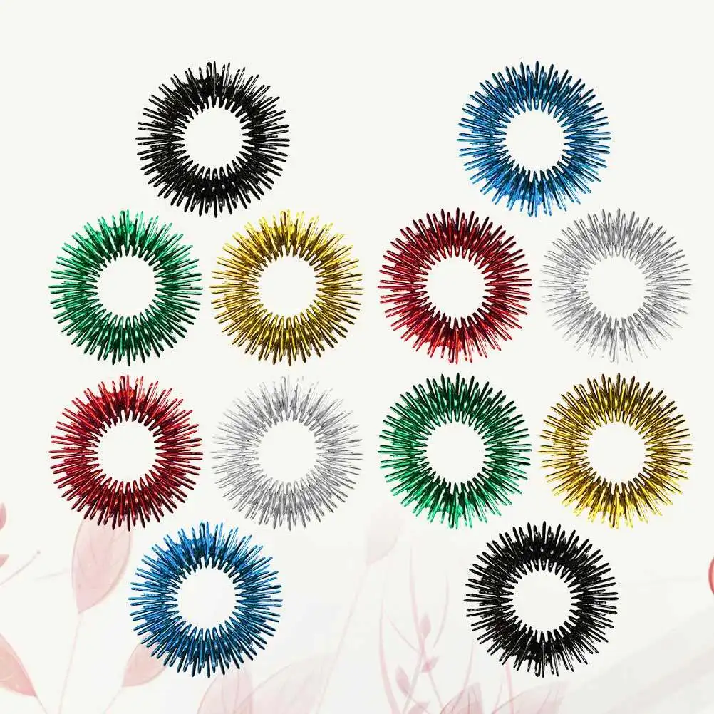 Набор из 6 массажных колец для пальцев: акупрессурные кольца-антистресс для рук, разноцветные массажеры для пальцев для концентрации внимания и расслабления
Набор из 6 массажных колец для пальцев: акупрессурные кольца-антистресс для рук, разноцветные массажеры для пальцев для концентрации внимания и расслабления