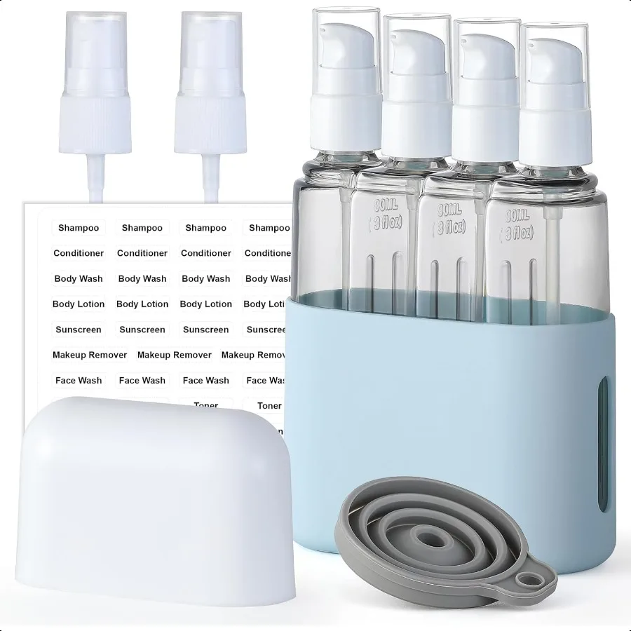 3oz Travel Bottles Set Tsa Approved Portable Travel Containers for Shampoo Liquid With Labels Travel Containers Dispenser Set B
3oz Travel Bottles Set Tsa Approved Portable Travel Containers for Shampoo Liquid With Labels Travel Containers Dispenser Set B