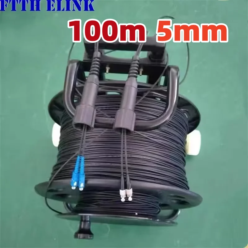 LC-LC Armored optical Patch cord 2C 5mm TPU singlemode 100m with PCD235 drum 2 core SM LSZH waterproof outdoor ftthelink
LC-LC Armored optical Patch cord 2C 5mm TPU singlemode 100m with PCD235 drum 2 core SM LSZH waterproof outdoor ftthelink