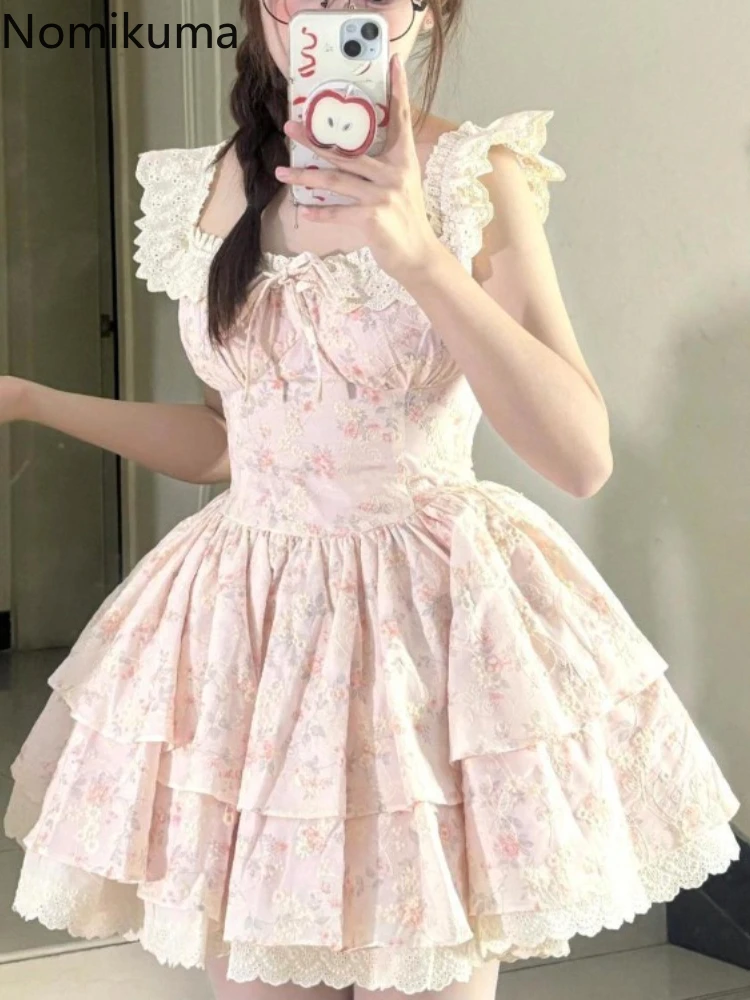 2025 Vestidos De Mujer Summer Sweet Woman Dress Flying Sleeve Slim Waist Tunic Robe Femme Lace Floral Fashion Korean Dresses
2025 Vestidos De Mujer Summer Sweet Woman Dress Flying Sleeve Slim Waist Tunic Robe Femme Lace Floral Fashion Korean Dresses
