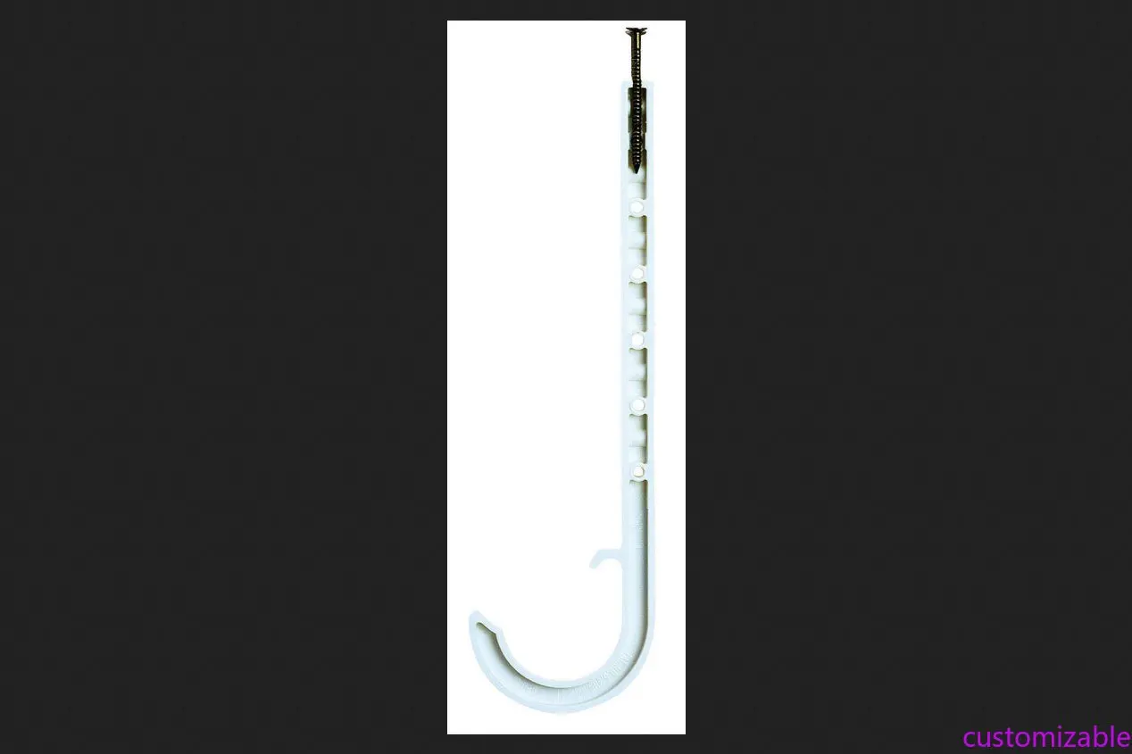 HangsTuff 6-3/16 дюймов. Белая вешалка для труб из АБС-пластика
HangsTuff 6-3/16 дюймов. Белая вешалка для труб из АБС-пластика