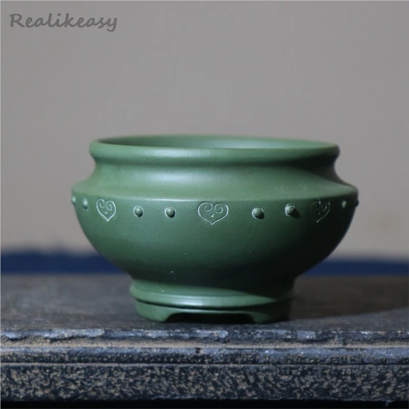 New Glazed Purple Clay Flower Pot Round Handmade Succulent Bonsai Pot Home Decoration Desktop Retro Flower Pot with Holes LJ458
New Glazed Purple Clay Flower Pot Round Handmade Succulent Bonsai Pot Home Decoration Desktop Retro Flower Pot with Holes LJ458