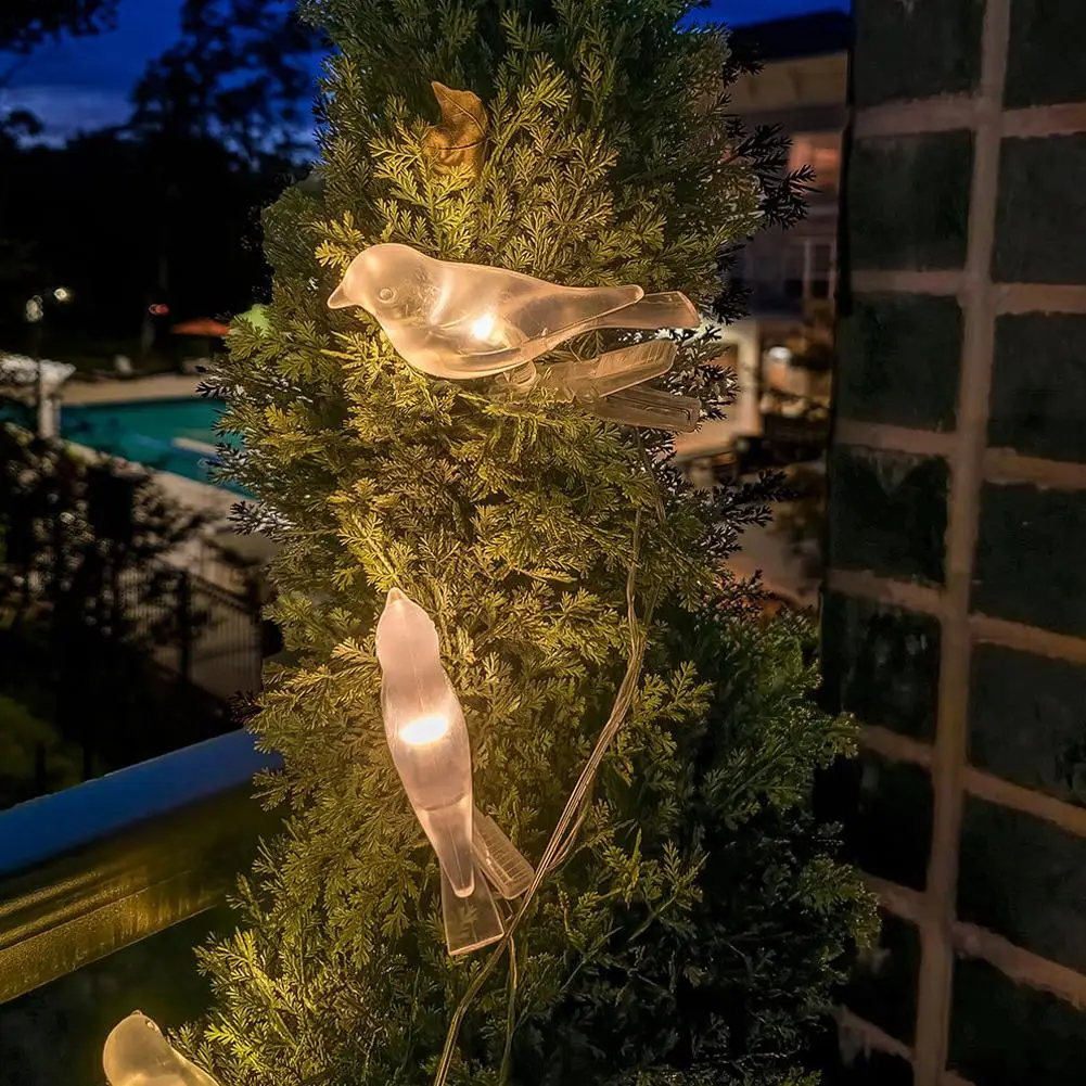 Solar Outdoor Waterproof Bird Light String Villa Decoration Light Balcony Decoration Glowing Bird Courtyard Decoration
Solar Outdoor Waterproof Bird Light String Villa Decoration Light Balcony Decoration Glowing Bird Courtyard Decoration