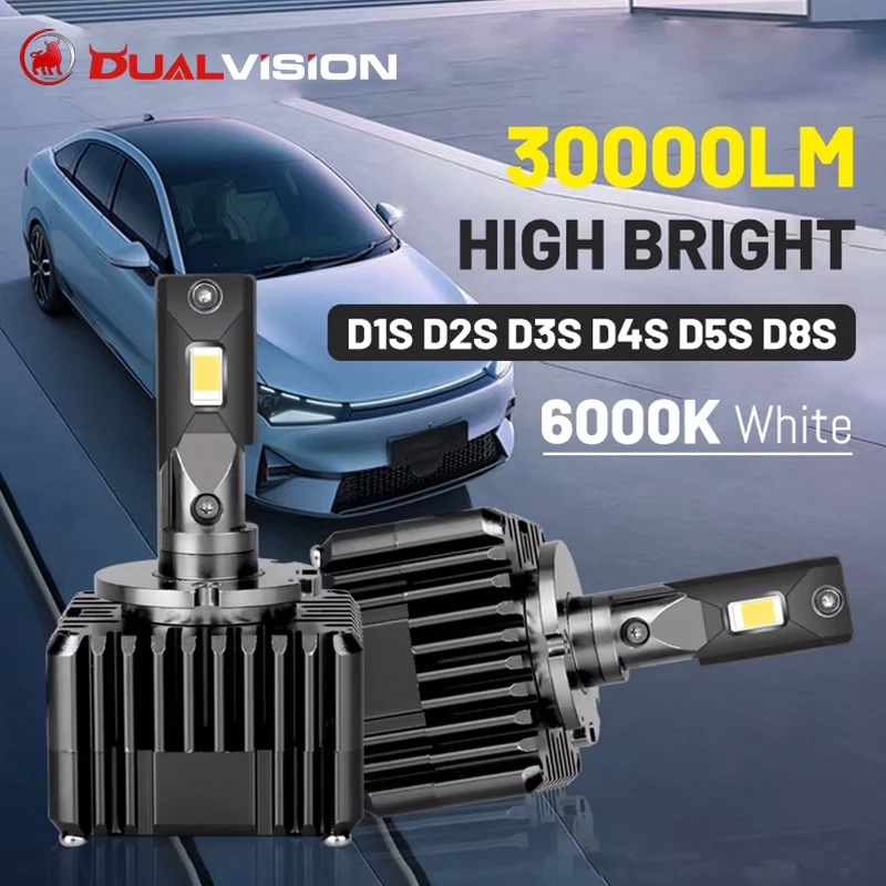 Dualvision D1S LED Headlight HID D2S D3S D4S D5S D8S 30000LM CSP Chips 6000K 4300K 1:1 Size D1R D2R D3R D4R D1C D2C D3C For Lens
Dualvision D1S LED Headlight HID D2S D3S D4S D5S D8S 30000LM CSP Chips 6000K 4300K 1:1 Size D1R D2R D3R D4R D1C D2C D3C For Lens