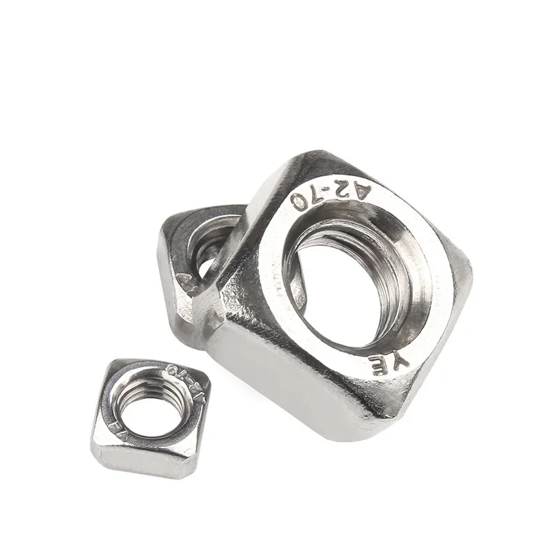 10-100PCS Stainless Steel Square Nut 304/316/201 Porca de parafuso sextavado Quadrate quadrangular M3, M4, M5, M6, M8, M10, M12
10-100PCS Stainless Steel Square Nut 304/316/201 Porca de parafuso sextavado Quadrate quadrangular M3, M4, M5, M6, M8, M10, M12