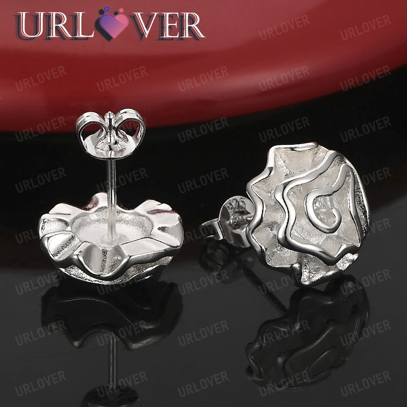 New 925 Sterling Silver Flower Stud Earring Ladies' Luxury Charm Wedding Party Valentine's Day Jewelry Gift Quality Accessories
New 925 Sterling Silver Flower Stud Earring Ladies' Luxury Charm Wedding Party Valentine's Day Jewelry Gift Quality Accessories
