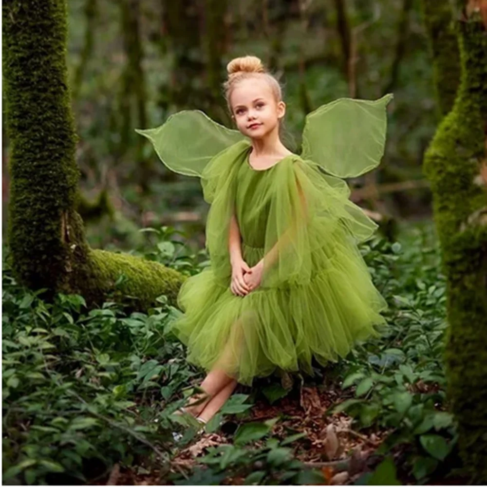 First Communion Dresses Green Elf Tulle Lovely Short Princess Flower Girl Dress Wedding Party Ball Beauty Pageant Kids Gift
First Communion Dresses Green Elf Tulle Lovely Short Princess Flower Girl Dress Wedding Party Ball Beauty Pageant Kids Gift