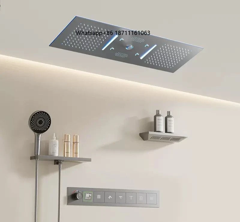 Grade Concealed Thermostatic Brass Shower Set with Wall-Inlet Square Head & Multiple Spray Functions-for Hotels
Grade Concealed Thermostatic Brass Shower Set with Wall-Inlet Square Head & Multiple Spray Functions-for Hotels