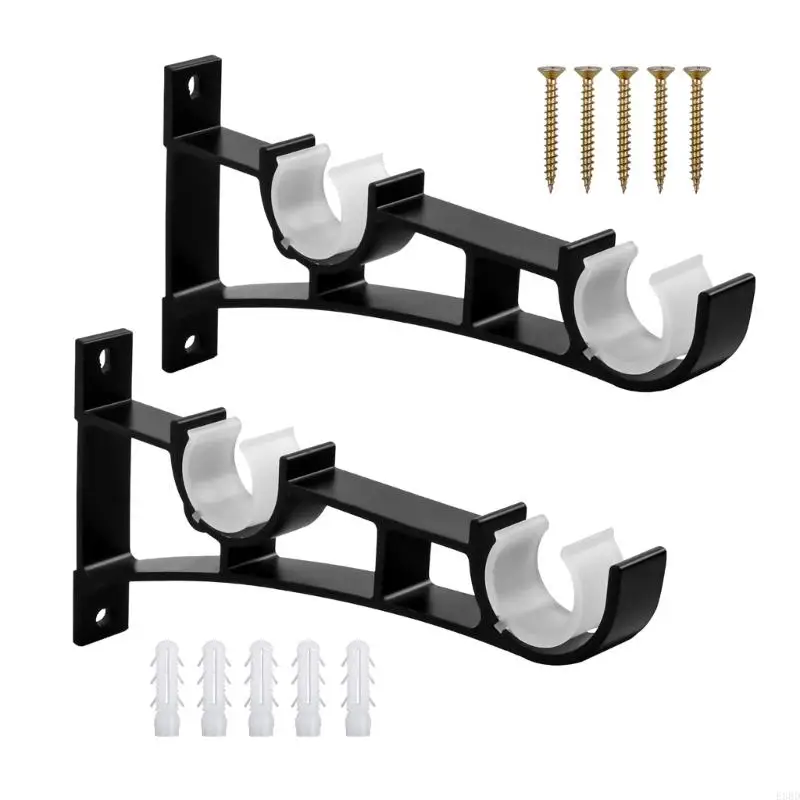 E8BD Curtain Rod Brackets,Double Curtain Rod Bracket,Heavy Duty Curtain Rod Holders
E8BD Curtain Rod Brackets,Double Curtain Rod Bracket,Heavy Duty Curtain Rod Holders