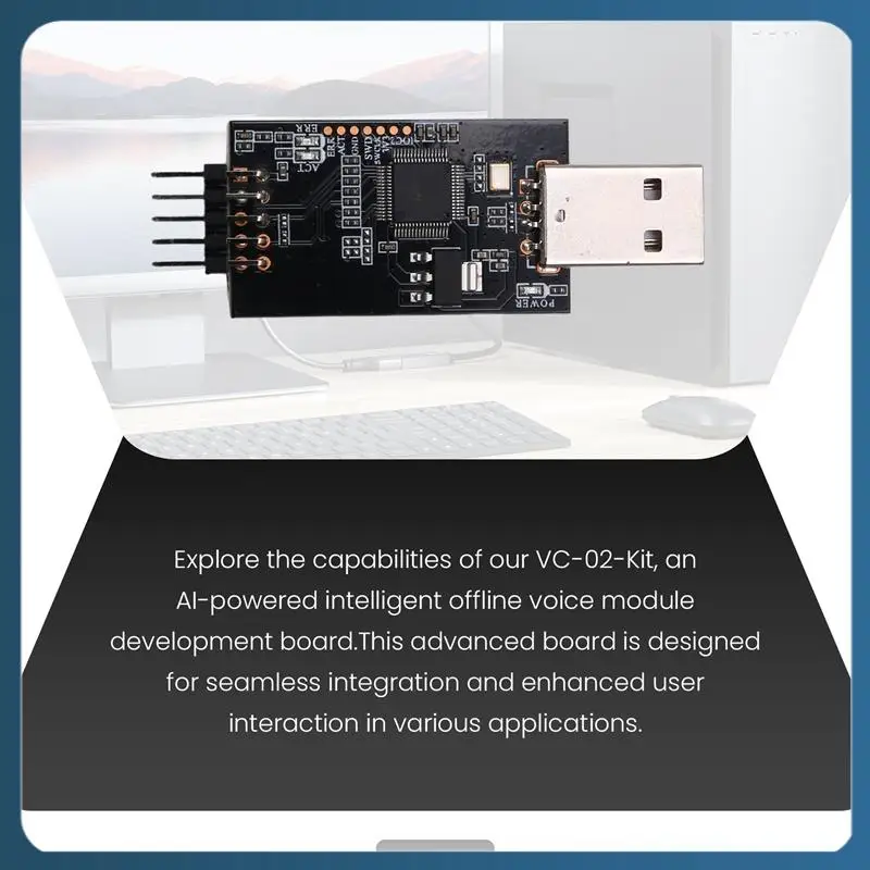 Y22A-VC-02-Kit AI Интеллектуальный автономный голосовой модуль Макетная плата с поддержкой последовательной отладки
Y22A-VC-02-Kit AI Интеллектуальный автономный голосовой модуль Макетная плата с поддержкой последовательной отладки