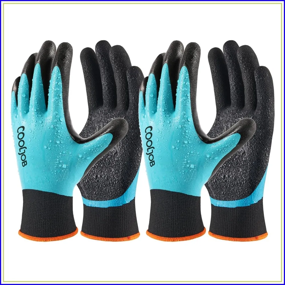 Waterproof Gardening Work Gloves with Grip for Women & Men, Double Rubber Coated for Garden Yard Outdoor Construction Worker, Medium Size 2 Pairs
Waterproof Gardening Work Gloves with Grip for Women & Men, Double Rubber Coated for Garden Yard Outdoor Construction Worker, Medium Size 2 Pairs