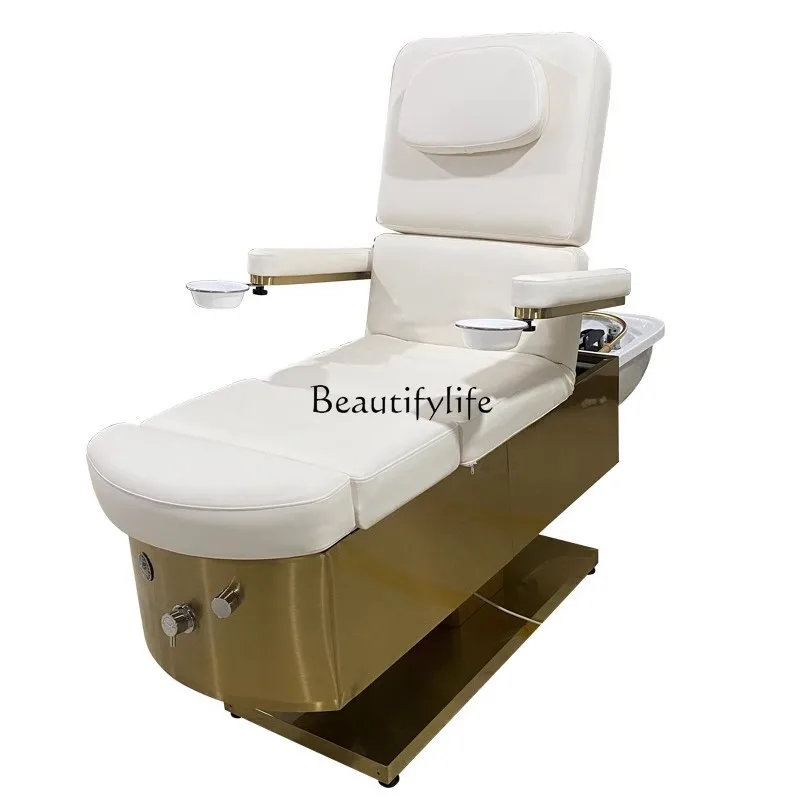 Hairdressing barber shop simple shampoo foot massage multi-functional shampoo flush bed
Hairdressing barber shop simple shampoo foot massage multi-functional shampoo flush bed