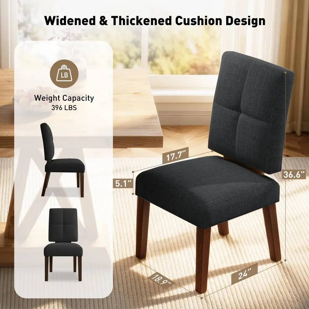 Wooden Dining Chairs Set of 4, Dining Room Chairs with Wood Legs, CloudLike Cushion amp Reinforcement Structure Design for Kitc
Wooden Dining Chairs Set of 4, Dining Room Chairs with Wood Legs, CloudLike Cushion amp Reinforcement Structure Design for Kitc