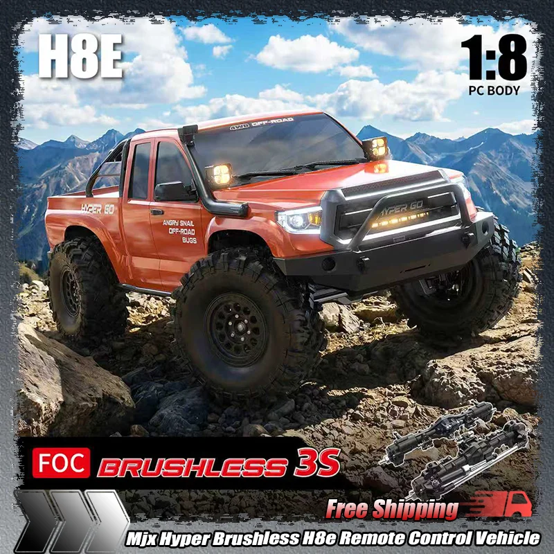 Mjx Hyper 1:8 Brushless H8e Remote Control Vehicle With High/Low Speed Differential Lock Four-Wheel Drive Off-Road Vehicle Gifts
Mjx Hyper 1:8 Brushless H8e Remote Control Vehicle With High/Low Speed Differential Lock Four-Wheel Drive Off-Road Vehicle Gifts