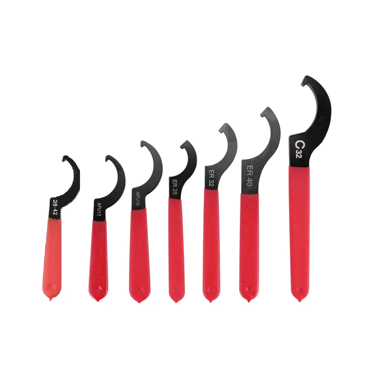 Coilover Wrench Spanner, 7PCS Non-Slip Spanner Wrench Set, Professional Universal Rubber Handle Wrench Spanner Tool
Coilover Wrench Spanner, 7PCS Non-Slip Spanner Wrench Set, Professional Universal Rubber Handle Wrench Spanner Tool