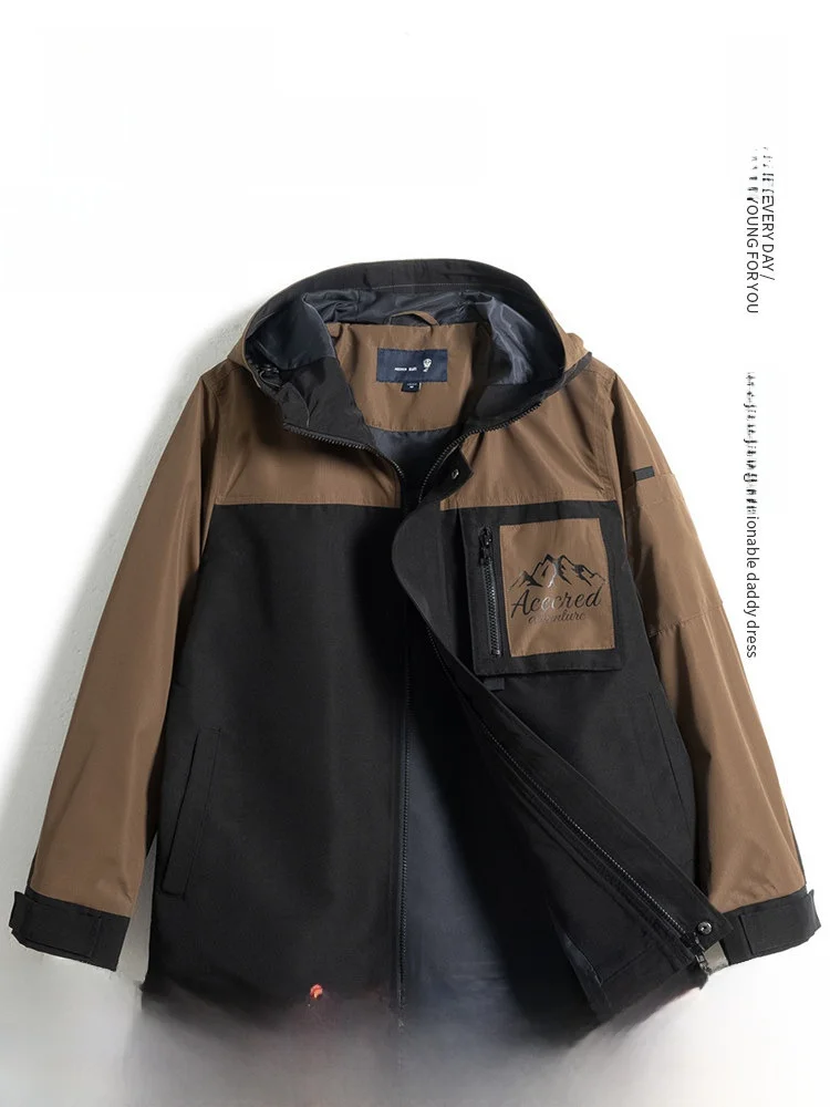 Мужская осенняя куртка свободного кроя с капюшоном и множеством карманов для мужчин среднего и старшего возраста, повседневная уличная одежда
Мужская осенняя куртка свободного кроя с капюшоном и множеством карманов для мужчин среднего и старшего возраста, повседневная уличная одежда