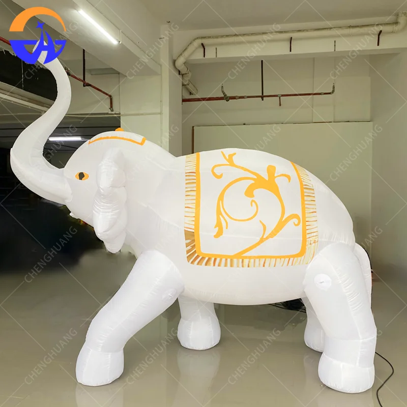 Надувная фигура белого слона на заказ, декоративный реквизит в виде животного для мероприятий на открытом воздухе и наружной рекламы
Надувная фигура белого слона на заказ, декоративный реквизит в виде животного для мероприятий на открытом воздухе и наружной рекламы