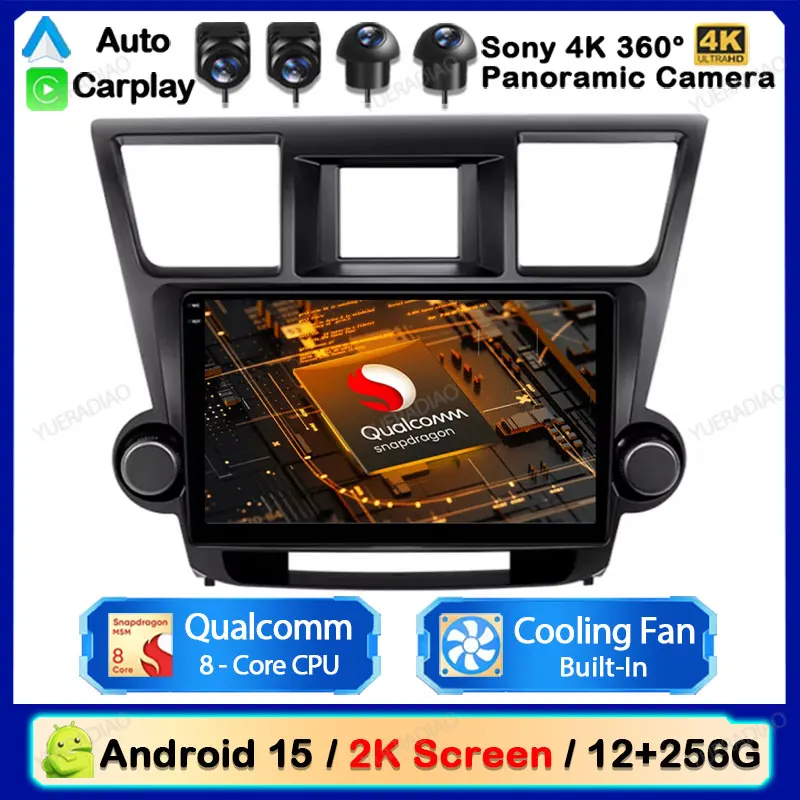 Android 15 Car Radio For Toyota Highlander 2 XU40 2007 - 2013 Multimedia Stereo Video Player NAVI GPS 4G WIFI QLED Head Unit DSP
Android 15 Car Radio For Toyota Highlander 2 XU40 2007 - 2013 Multimedia Stereo Video Player NAVI GPS 4G WIFI QLED Head Unit DSP