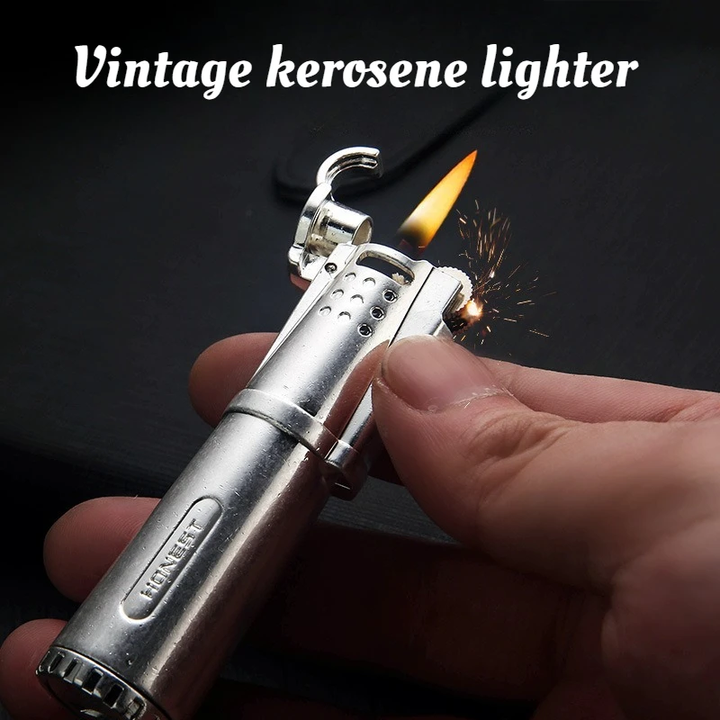 New Vintage-style Classic Lighter Nostalgic Grinding Wheel Metal advanced Gift Cigarette Accessory
New Vintage-style Classic Lighter Nostalgic Grinding Wheel Metal advanced Gift Cigarette Accessory