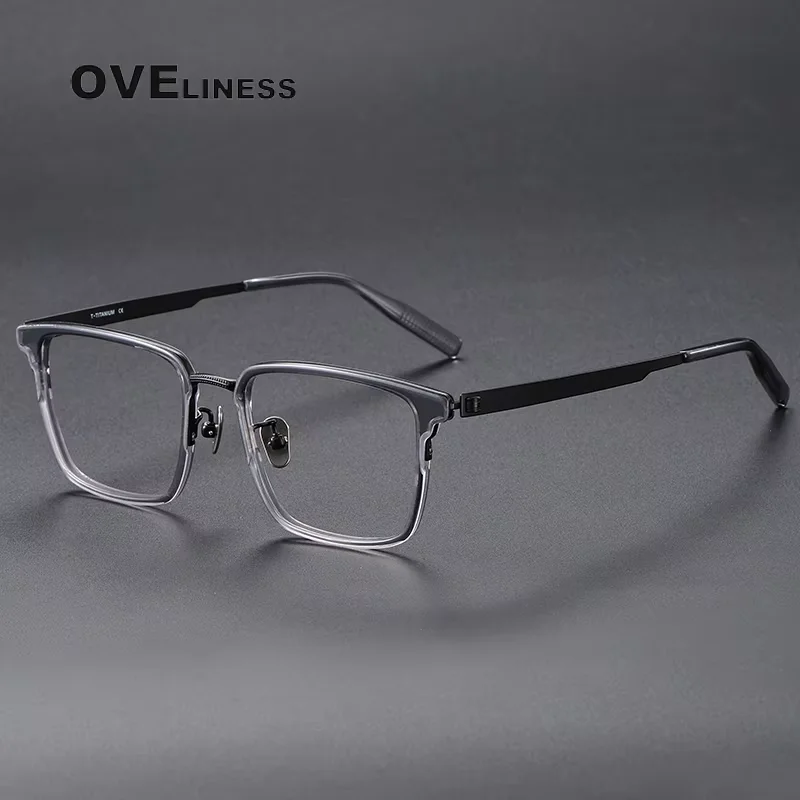 Acetate Titanium Glasses Frame Men square Women Eyeglasses frames 2025 Korean male Eyewear spectacles
Acetate Titanium Glasses Frame Men square Women Eyeglasses frames 2025 Korean male Eyewear spectacles