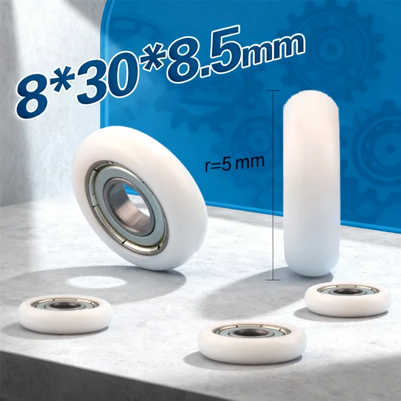 HUAHUAOne Piece POM Wire Rope Wheel Roller, 8*30*8.5mm U Groove 608 ZZ Pulley Bearing in Plastic WrapHUAHUA
HUAHUAOne Piece POM Wire Rope Wheel Roller, 8*30*8.5mm U Groove 608 ZZ Pulley Bearing in Plastic WrapHUAHUA