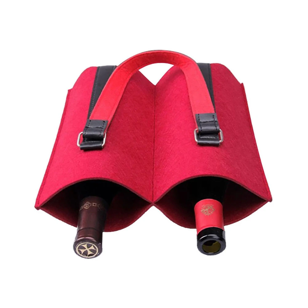 Felt Red Bag Multi-Bottle Carrier Reusable Gift Bag Bottle Pouch Durable Strong Handle Easy Carry For Home Restaurant Bar Use
Felt Red Bag Multi-Bottle Carrier Reusable Gift Bag Bottle Pouch Durable Strong Handle Easy Carry For Home Restaurant Bar Use