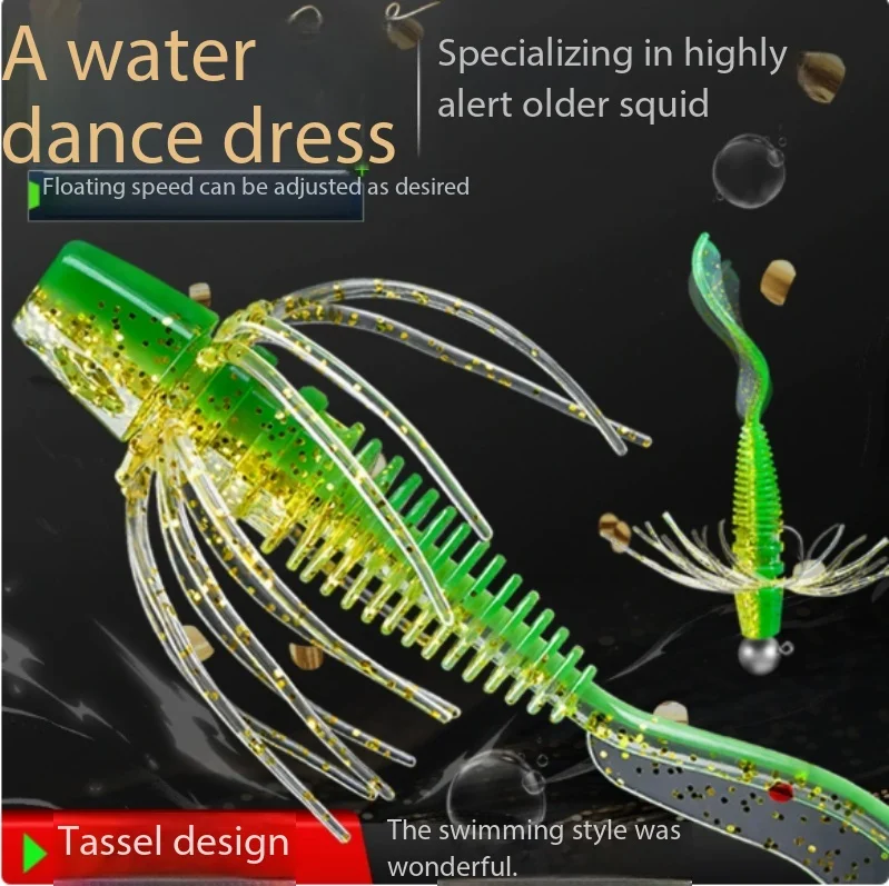 Samba Skirt Pin Tail Ribbed Slim Floating Soft Lure For Jig Head Wild Fishing Pond Bass Mandarin Fish
Samba Skirt Pin Tail Ribbed Slim Floating Soft Lure For Jig Head Wild Fishing Pond Bass Mandarin Fish