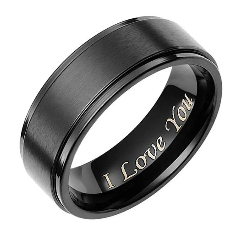 1pc I Love You Engraved Titanium Steel Ring - Durable, Hypoallergenic Mens Band, Perfect for Valentines Day
1pc I Love You Engraved Titanium Steel Ring - Durable, Hypoallergenic Mens Band, Perfect for Valentines Day