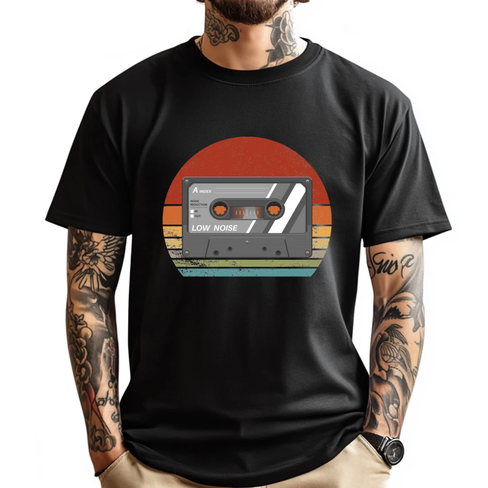 Cassettes Lover Blue And White Graphic T Shirts Comfortable Short Sleeve Cotton T-Shirt Men Clothes Slogan
Cassettes Lover Blue And White Graphic T Shirts Comfortable Short Sleeve Cotton T-Shirt Men Clothes Slogan