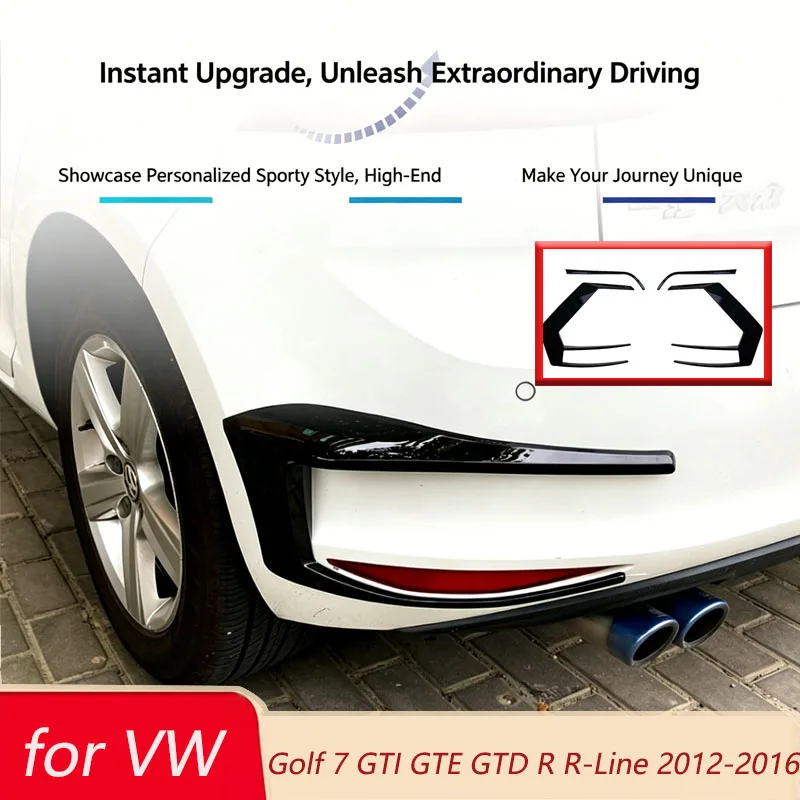Side Wing Knife for VW Golf 7 GTI GTE GTD TSI TDI R R-Line 2012-2016 Rear Bumper Lip Spoiler Canards Vents Body Kit Automobiles
Side Wing Knife for VW Golf 7 GTI GTE GTD TSI TDI R R-Line 2012-2016 Rear Bumper Lip Spoiler Canards Vents Body Kit Automobiles