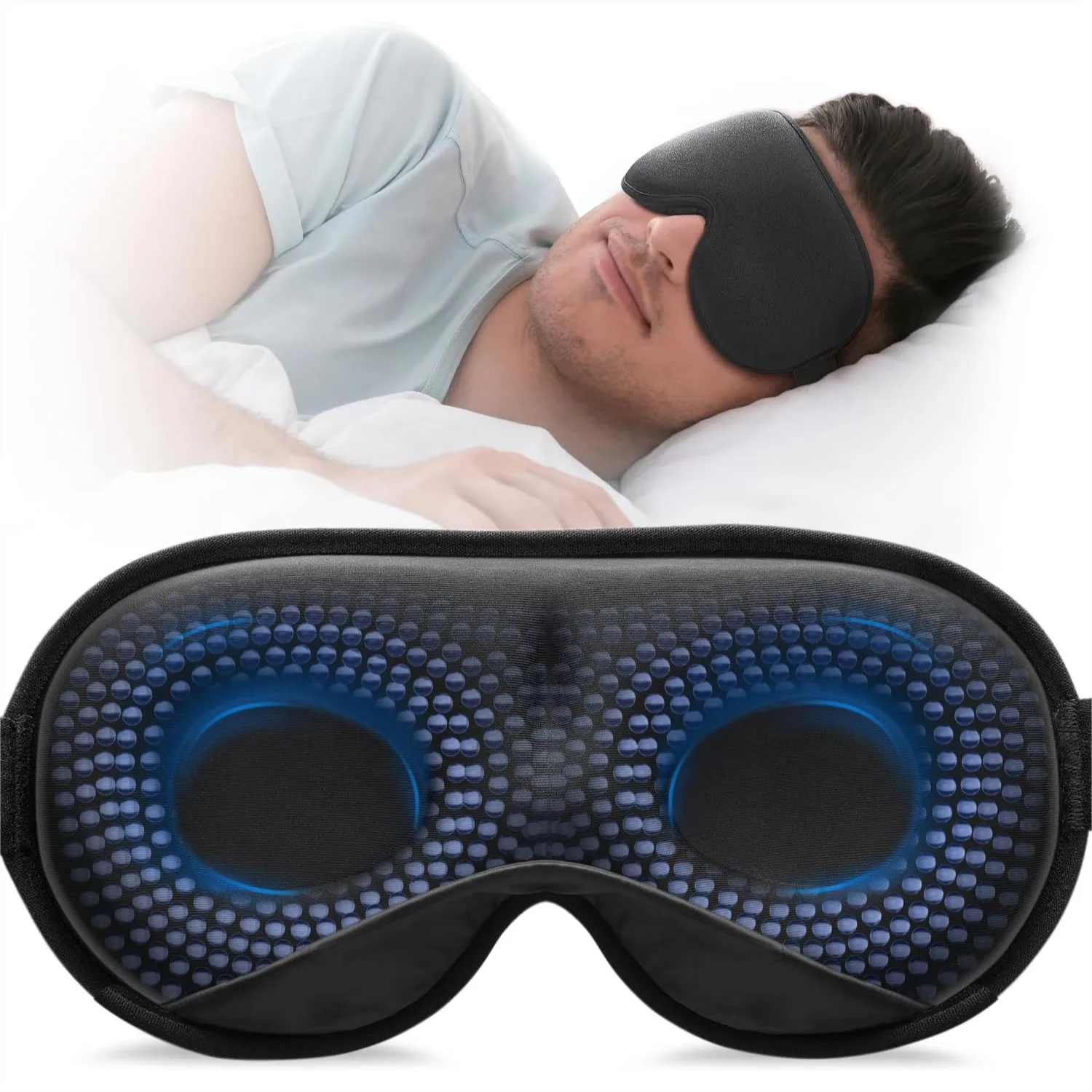 Weighted Sleep Mask For Women Men 4.2oz 120g 3D Blocking Lights Sleeping Mask With Adjustable Strap Eye Cover Blindfold For Travel Nap Yoga Black
Weighted Sleep Mask For Women Men 4.2oz 120g 3D Blocking Lights Sleeping Mask With Adjustable Strap Eye Cover Blindfold For Travel Nap Yoga Black