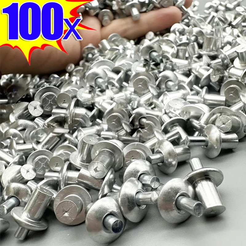 100-10pcs Aluminum Alloy Expansion Rivets Hammer Piercing Rivets Knock Type Small Tapping Screws Stainless Steel Fastener Tools
100-10pcs Aluminum Alloy Expansion Rivets Hammer Piercing Rivets Knock Type Small Tapping Screws Stainless Steel Fastener Tools