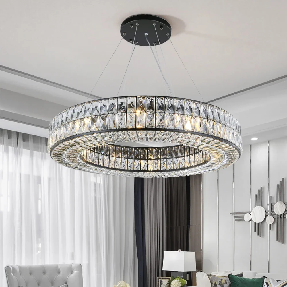 Round Modern Chandelier for Dining Room Crystals Black Lights Kitchen Island Led Chandeliers In The Living Room Bedroom
Round Modern Chandelier for Dining Room Crystals Black Lights Kitchen Island Led Chandeliers In The Living Room Bedroom