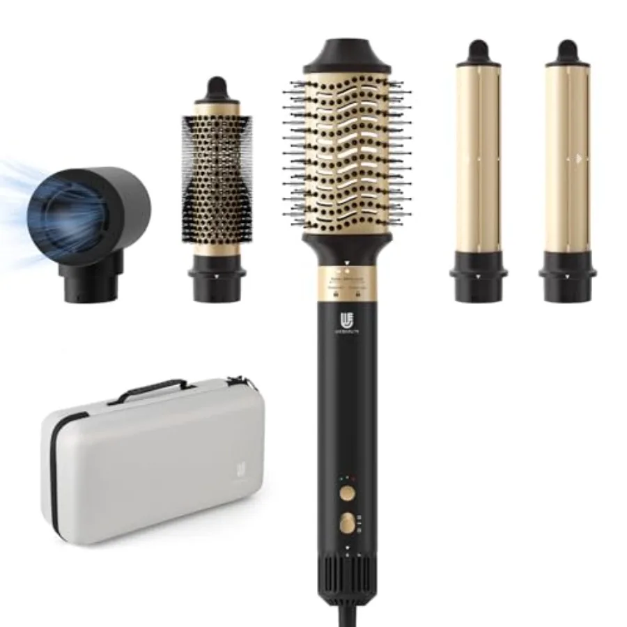 Hot Air Brush Hair Styler 6 in 1 Hair Dryer Brush Auto Wrap Curlers Frizz-Free Styling Tool for All Hair Types Fast Drying Curl
Hot Air Brush Hair Styler 6 in 1 Hair Dryer Brush Auto Wrap Curlers Frizz-Free Styling Tool for All Hair Types Fast Drying Curl